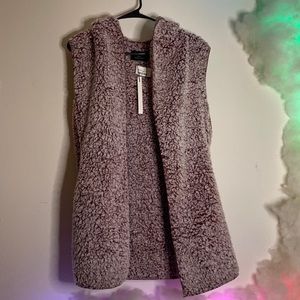 Faux fur vest jacket